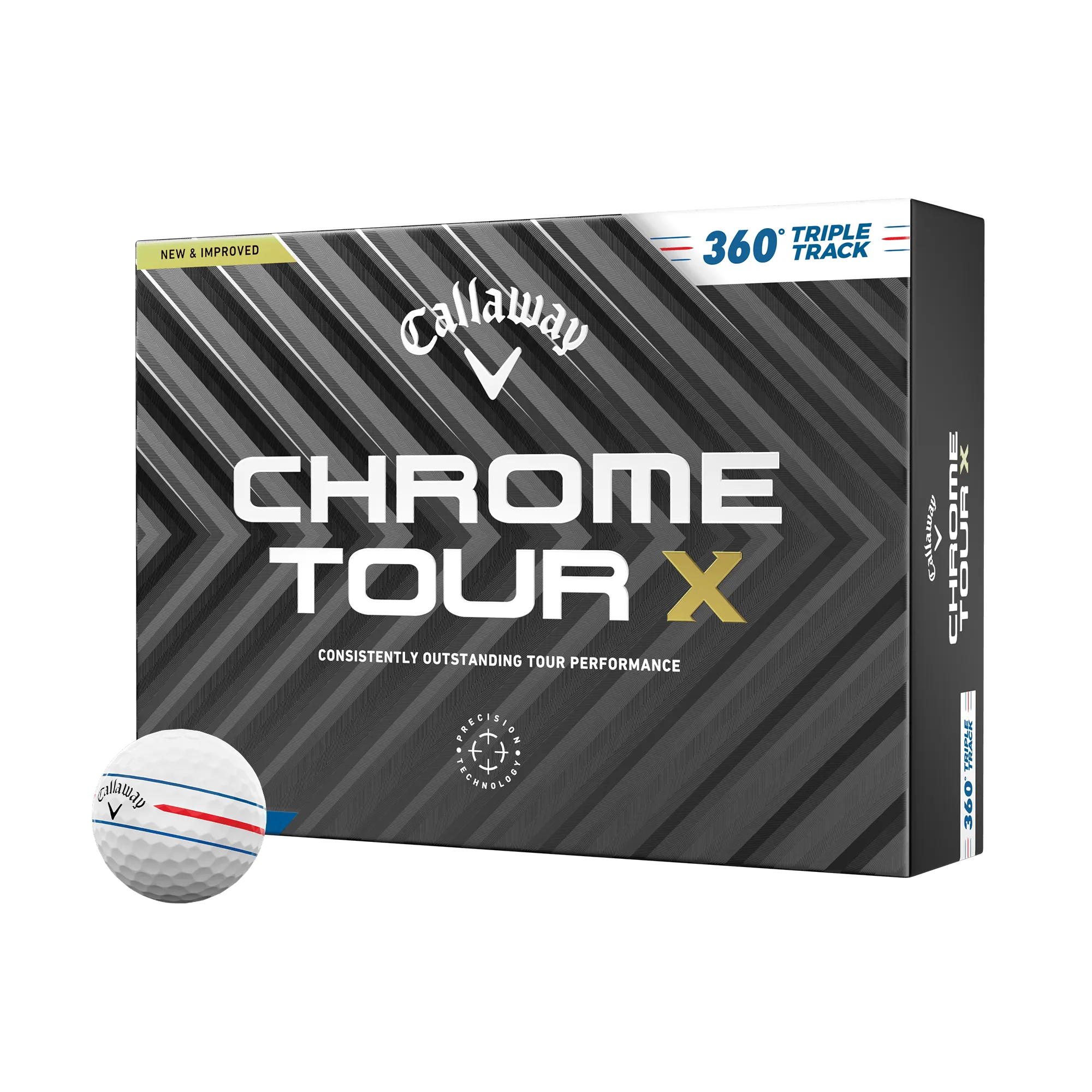 Balles de golf Chrome TourX360 Triple Track