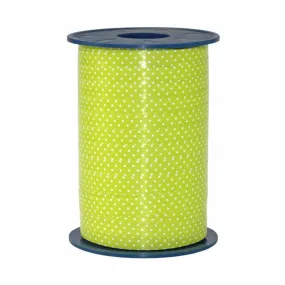 Bolduc standard satiné  petits points 10 mm x 200 m anis