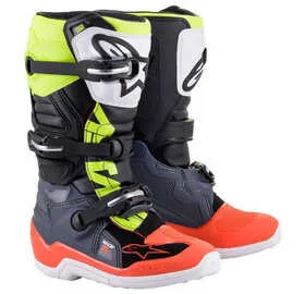 Bottes cross Enfant Tech 7S Noir / Jaune Fluo 2025 ALPINESTARS