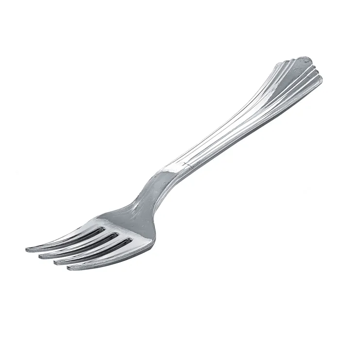 Fourchette plastique PS argenté "Régence" 176 FirstPack 