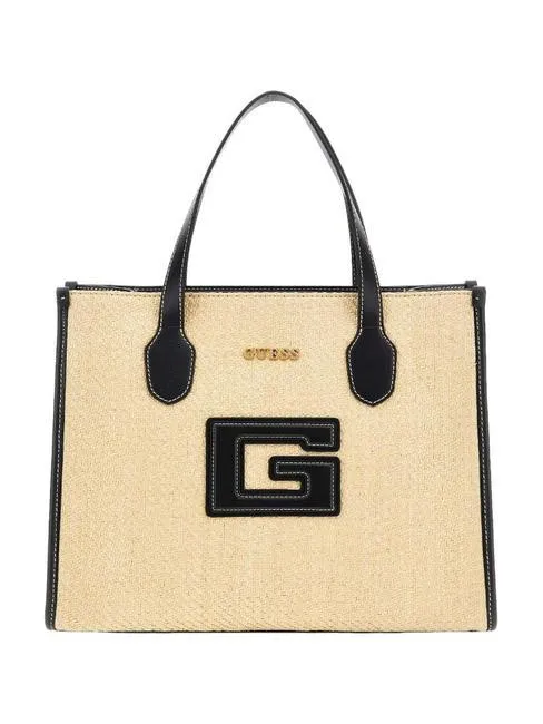 Guess G Status Tote Sac À Main, Avec Bandoulière Naturel / Noir - Achetez À Prix Outlet!