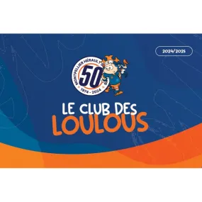 La carte CLUB DES LOULOUS 2024/2025