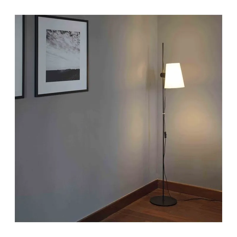 Lampadaire Guadalupe Noir E27 20W