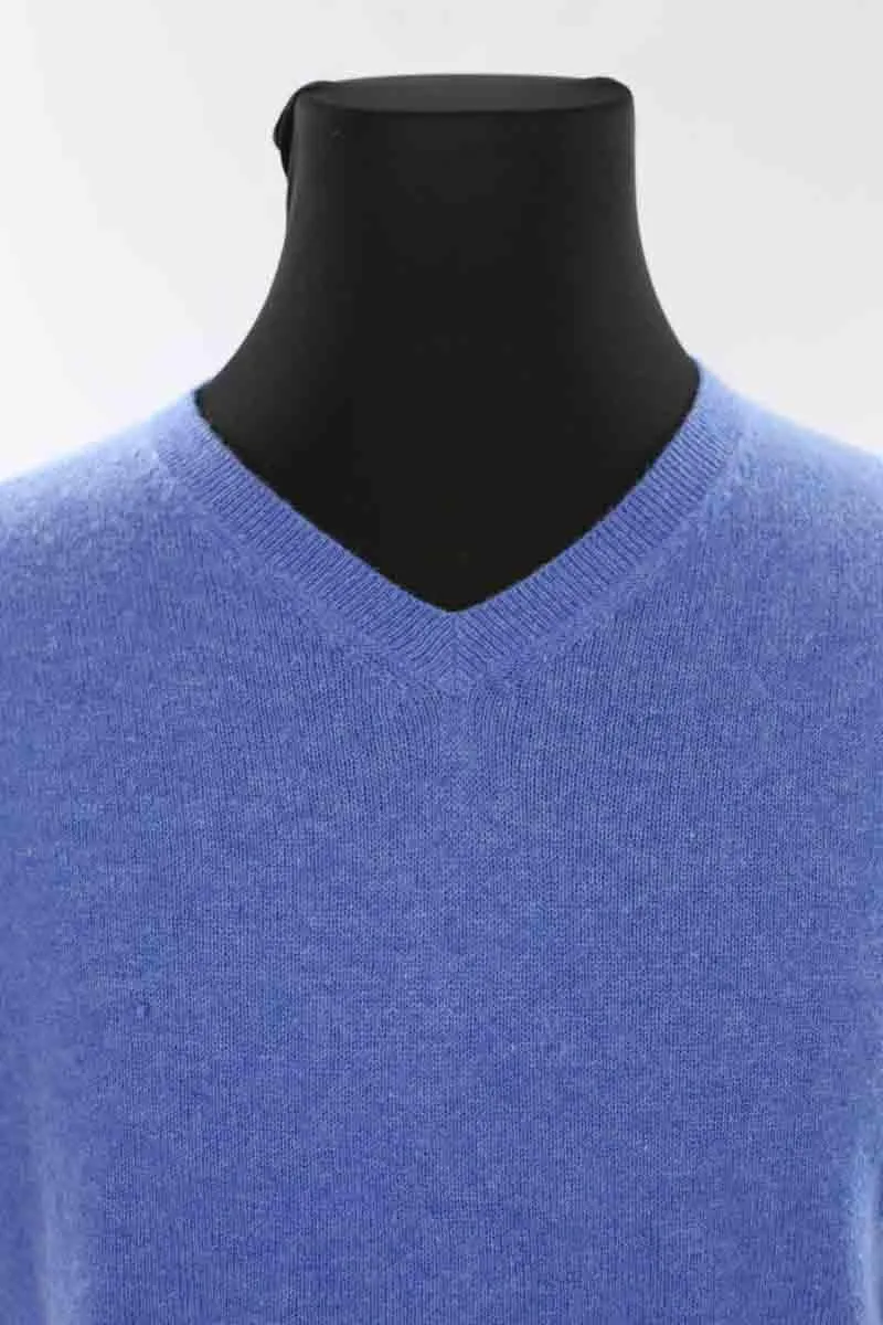 Pull de seconde main Absolut Cashmere bleu en cachemire, taille M, collection Homme, très bon état.