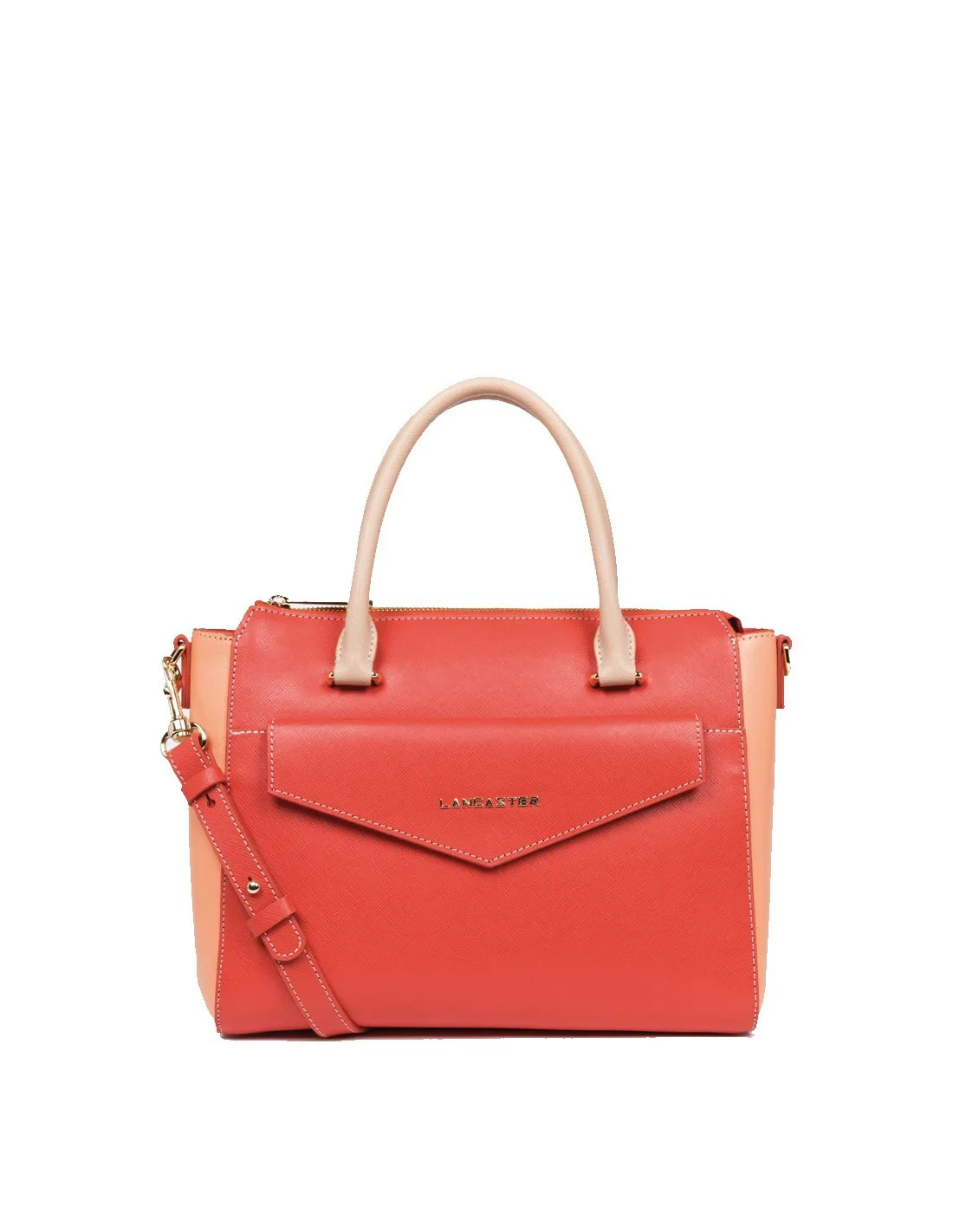 Sac porté main Lancaster en cuir ref_lan45313 Paste CP 28*22*13