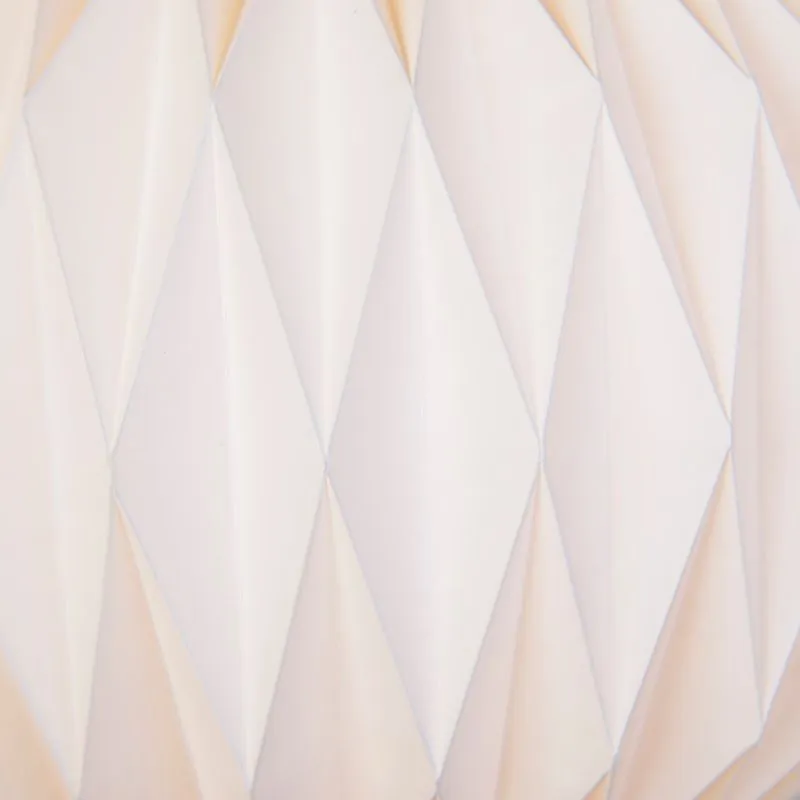 Suspension en papier moderne blanc - Paper Round