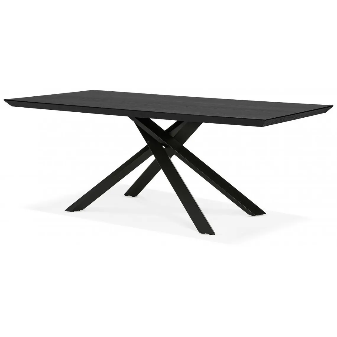 Table à Manger Piétement en Métal Noir POTZ Noir | 3 Suisses