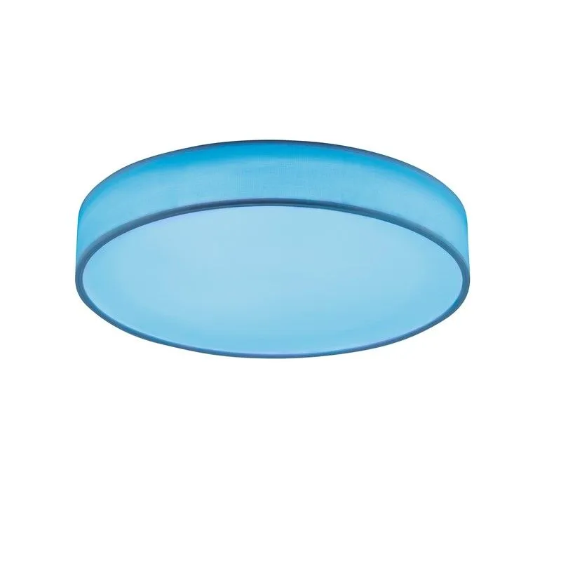 Witte plafonnière modern, Gording, 45W, RGBW LED, met afstandsbediening